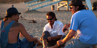 Jameson Stafford on Beach with Sean Penn, Kid Rock Americans